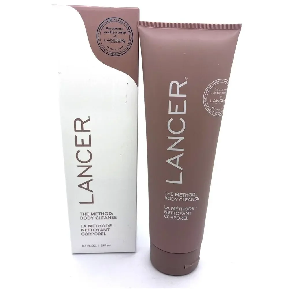 Lancer The Method Body Cleanse Salicylic Glycolic Acid Hydrating 8.1 fl oz NEW